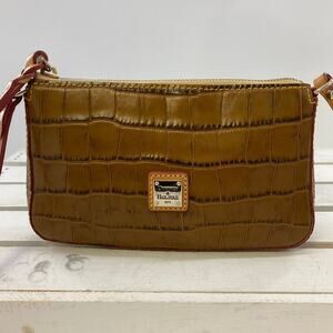 DOONEY & BOURKE MINI ANIMAL PRINT LEATHER CROSSOBODY BAG